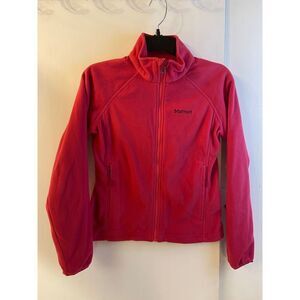 Marmot fleece zipper jacket Xs pink style E45900 100 polyester